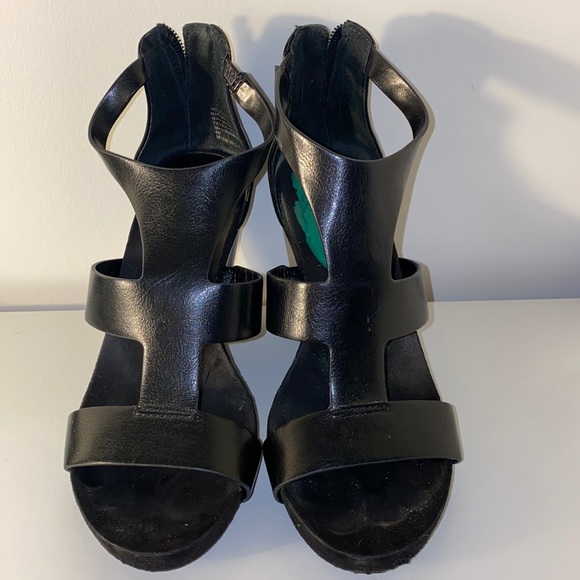 Black Wedge Heels by International Concepts